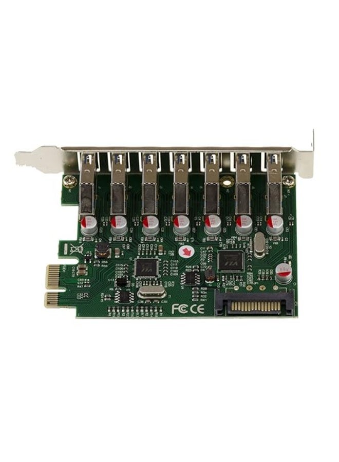 7 Port USB 3.0 PCI-E Expansion Card Internal Hub Adapter - USB-A SuperSpeed 5Gbps for Desktop PC - PCIe x1 Interface with High Performance Chipset - Image 5